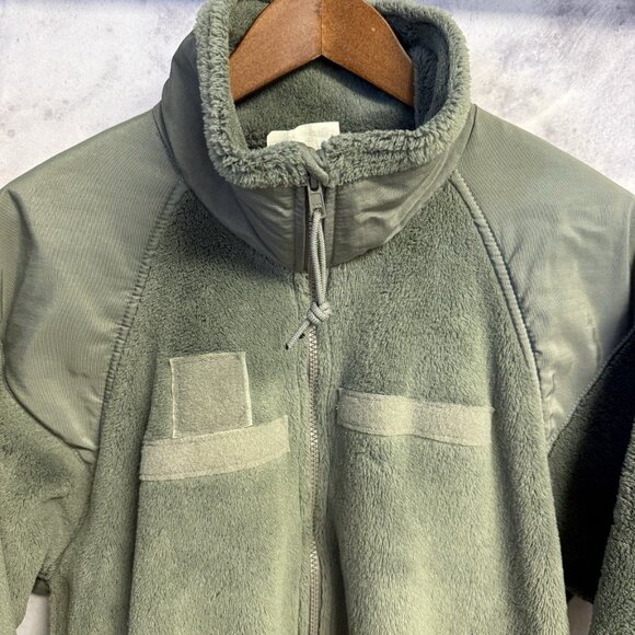 Gen III Fleece Jacket Mens Large Regular 26x27 Polartec Green Military Zip - Picture 3 of 8